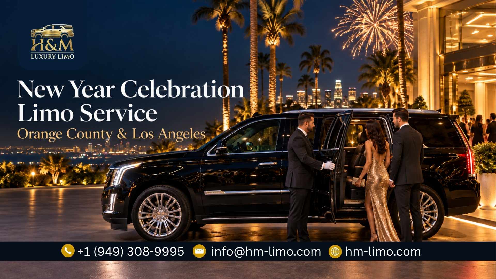 New Year Celebration Limo Service in Orange County, Los Angeles